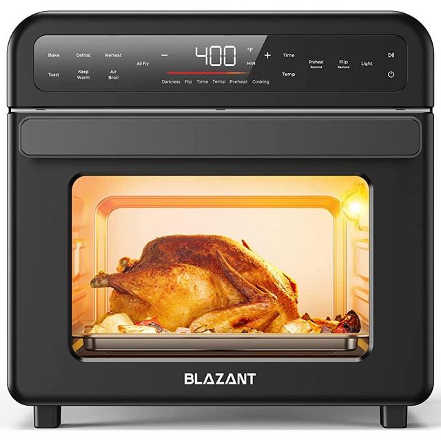 Toaster Oven Air Fryer Combo, 20Qt Air Fryer Oven, Countertop Convection Ovens Smart Microware Xl Large, With Shake/Flip Remind Cookbook, Drumstick Grill Accessories, Airfryer Rotisserie Oven, BLAZANT