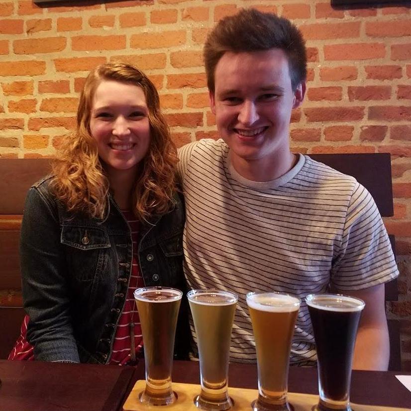 At our favorite brewery SingleSpeed, in 2016
