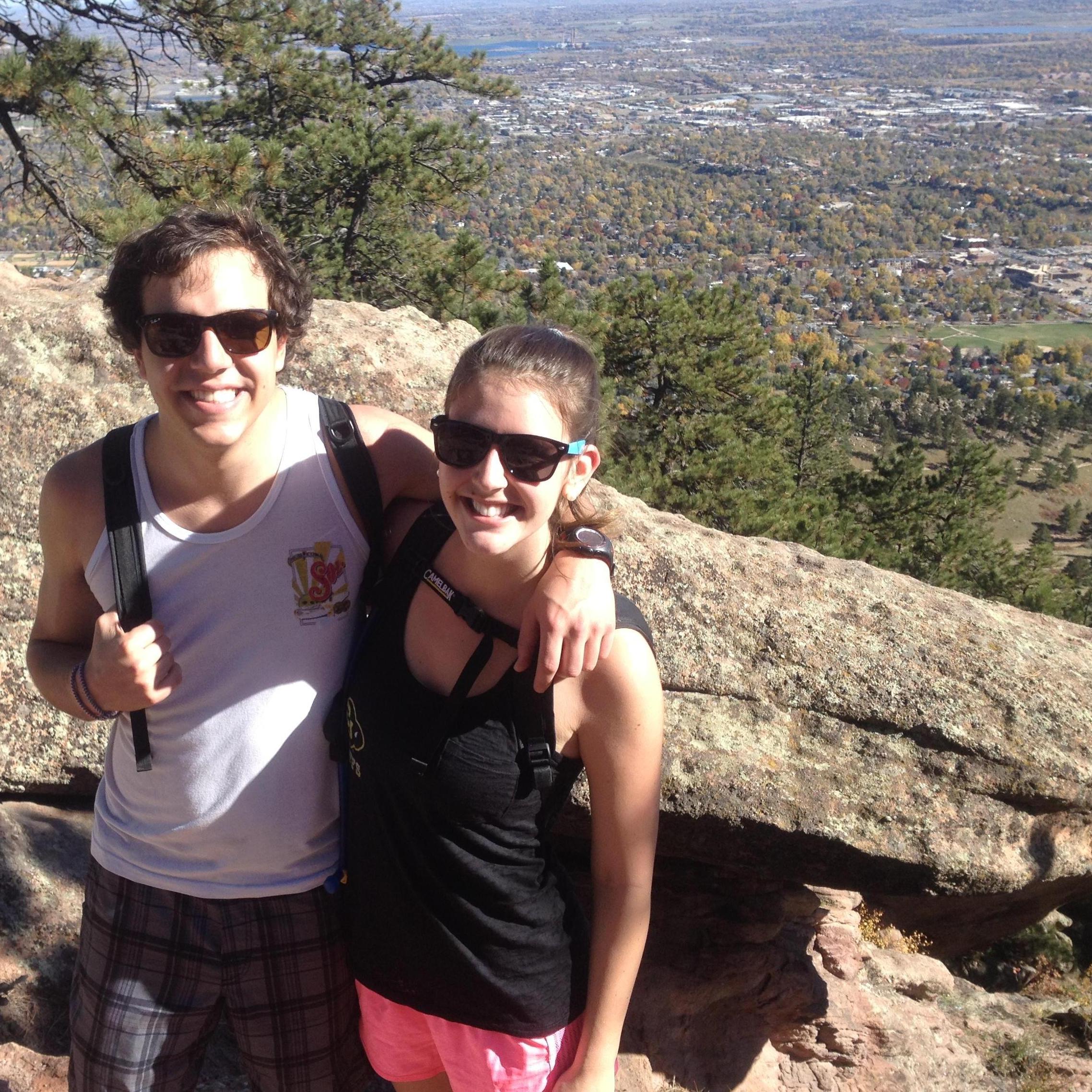 One of our first hikes (Sanitas - Boulder, CO)
