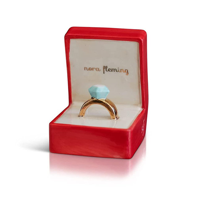Nora Fleming Hand-Painted Mini: Put a Ring on it (Ring Mini) A296