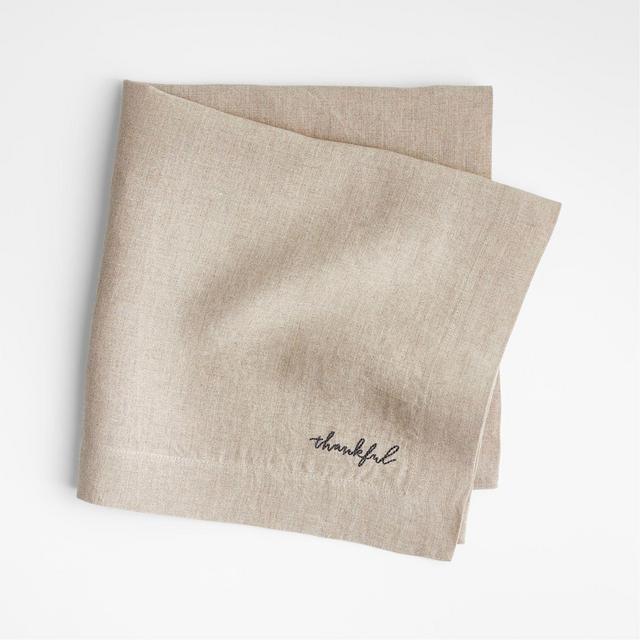 Thankful Embroidered Napkin