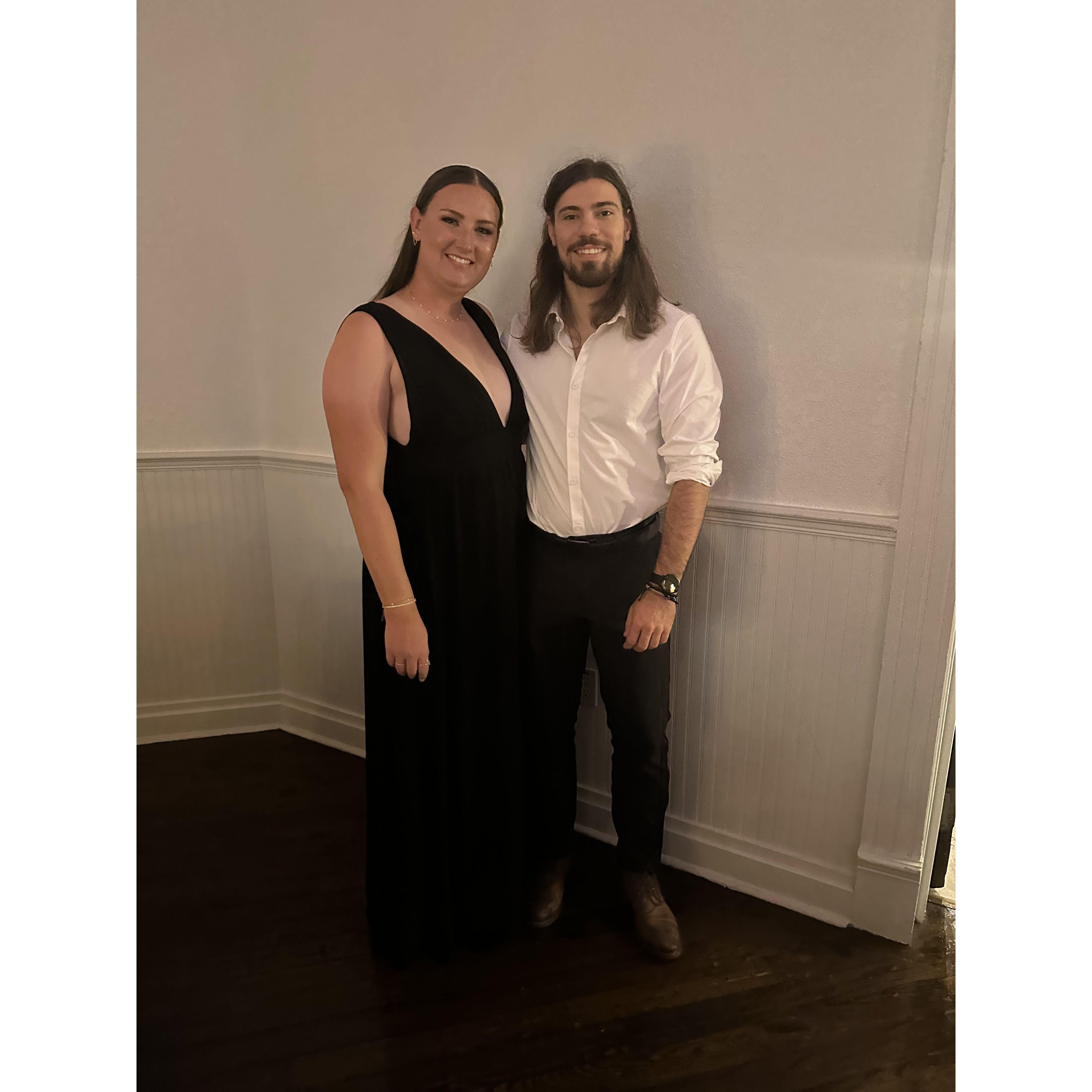 At a friend's wedding