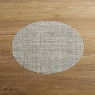 Oval Crepe Vinyl Placemat, Set of 4