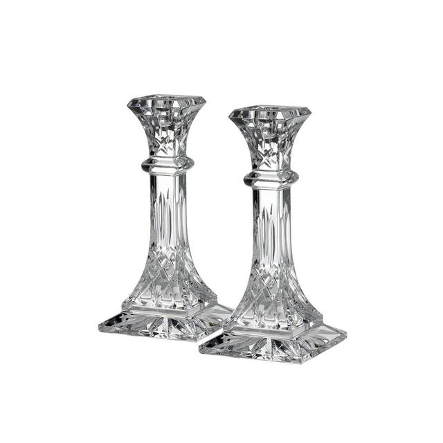 Lismore 8" Candlestick, Set of 2