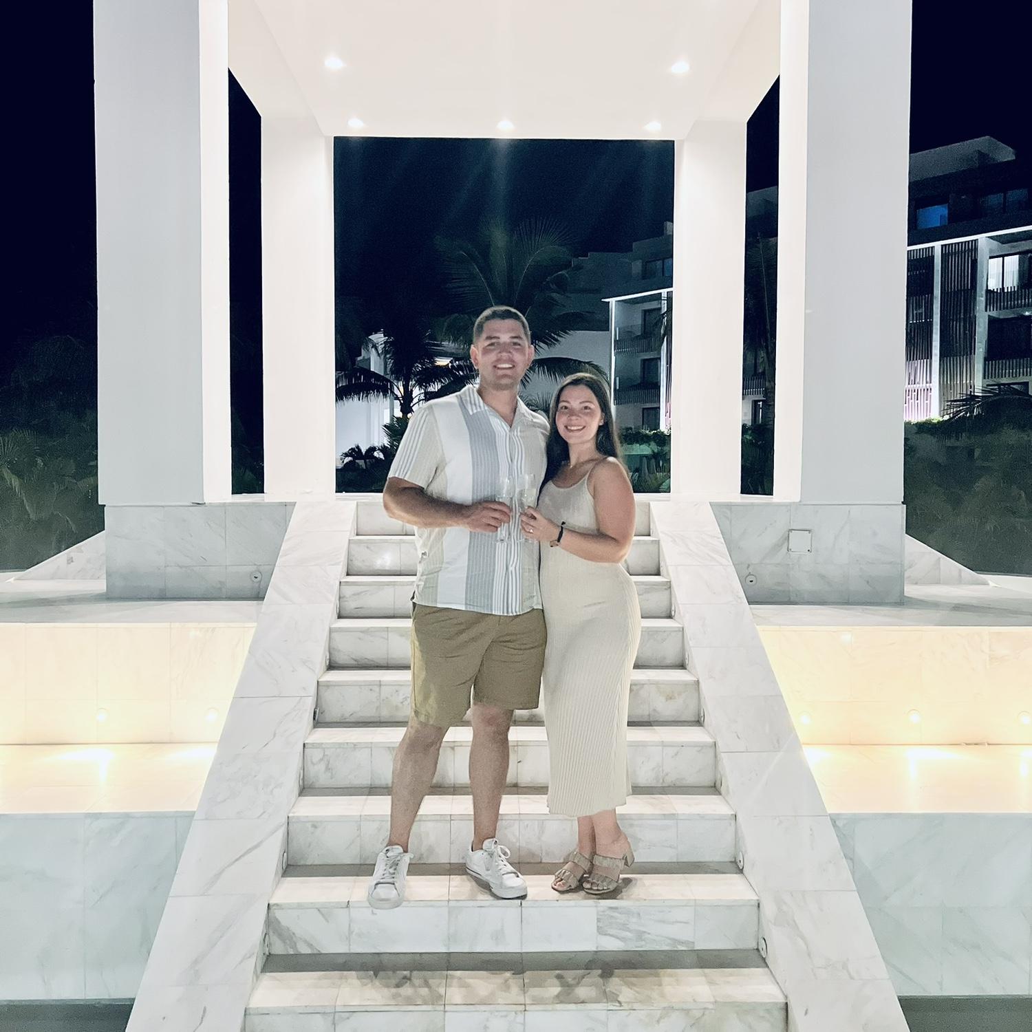 The night we got engaged!