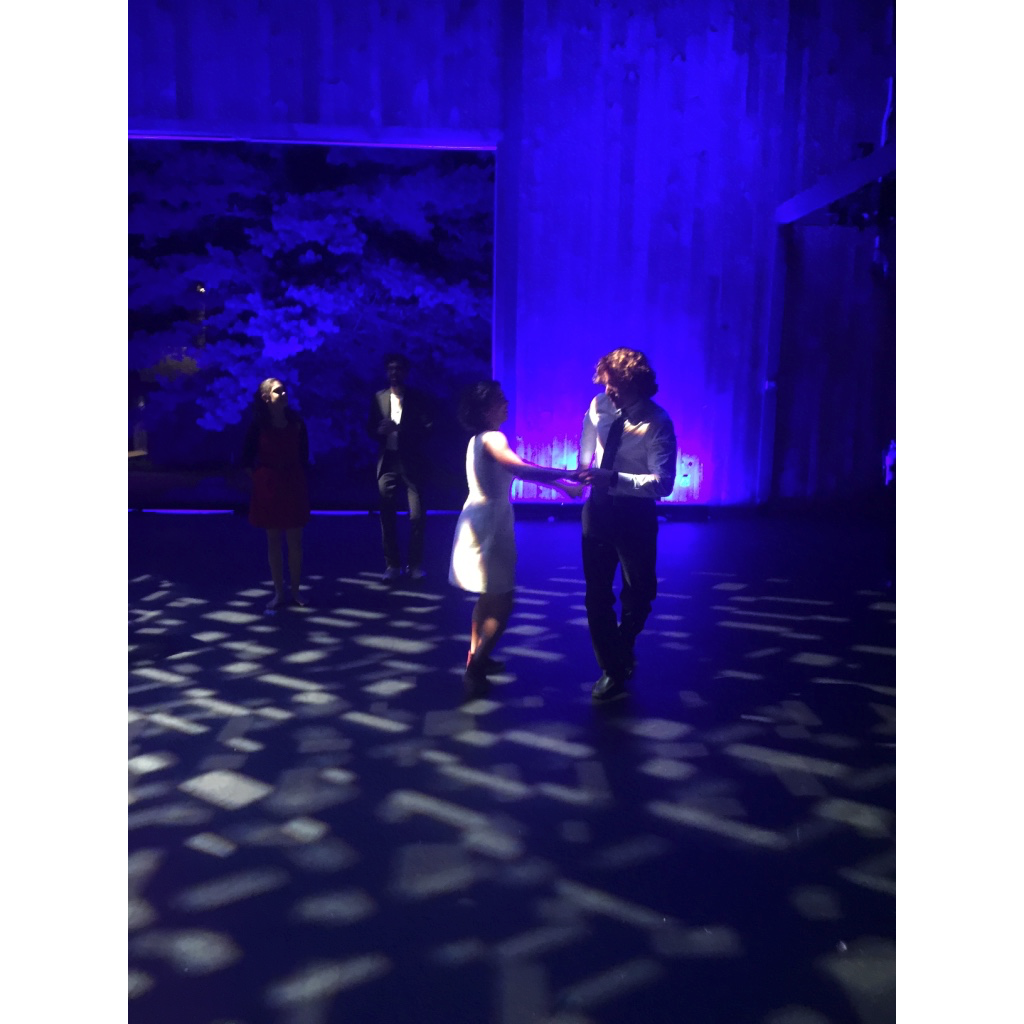 Later in the evening at our first reception. It was a marathon of a dance party.
