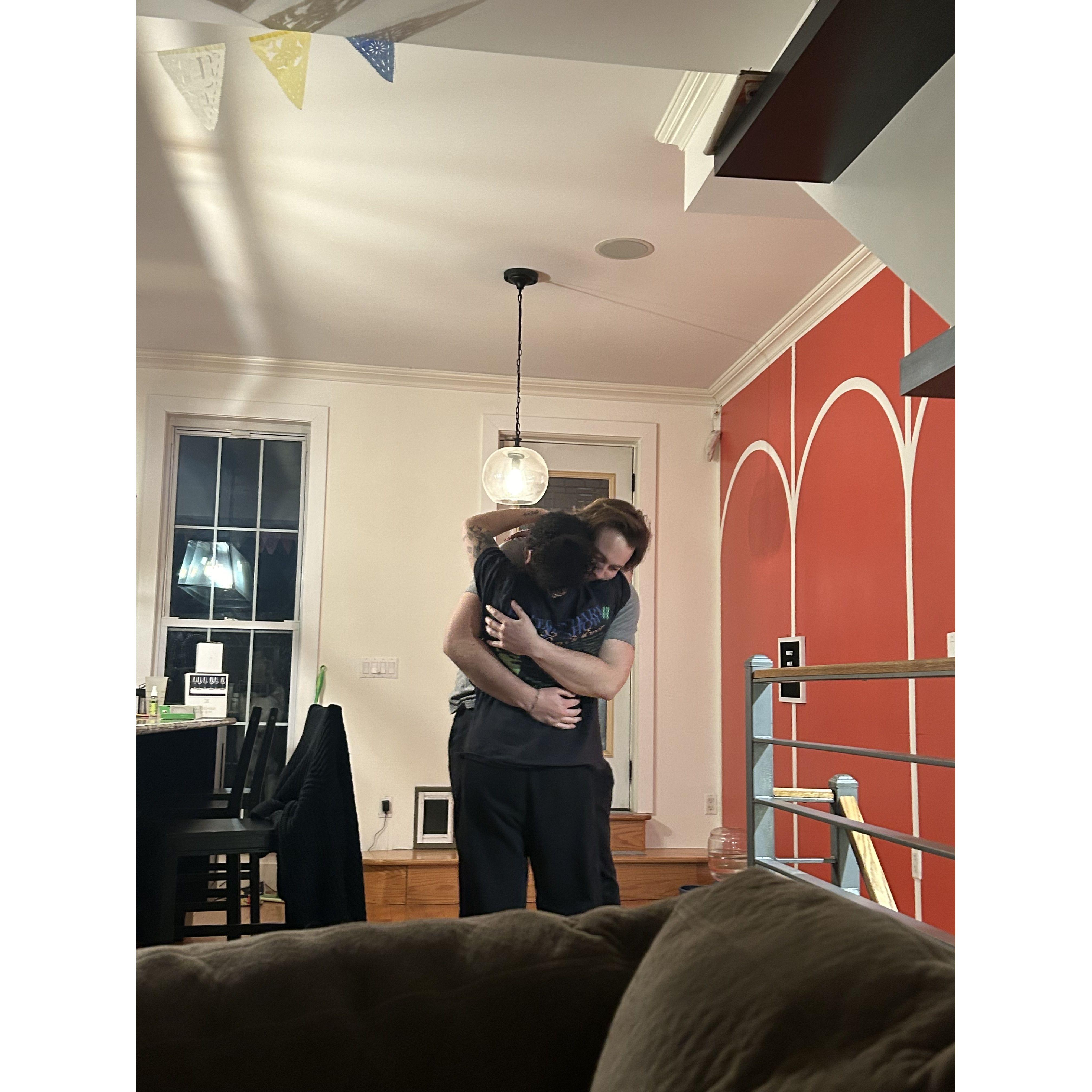 dancing in the kitchen