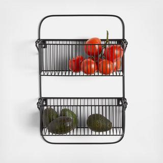 Cora 2-Tier Wall-Mounted Fruit Basket