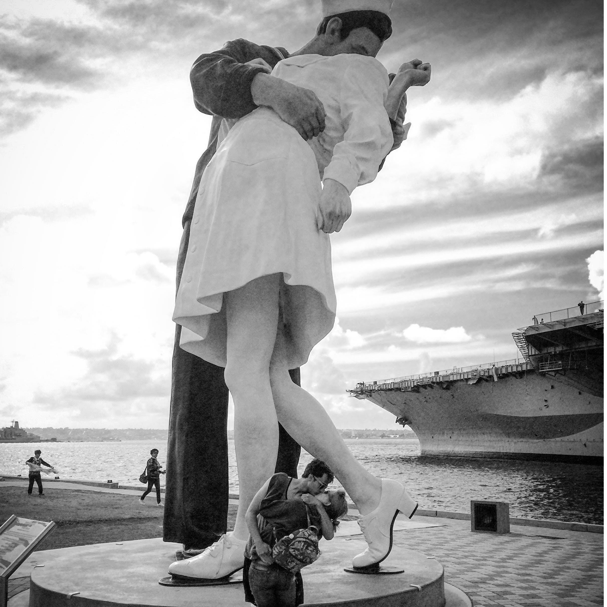"Unconditional Surrender", a statue commemorating the end of WWII, was one of the landmarks we visited during our trip to San Diego.