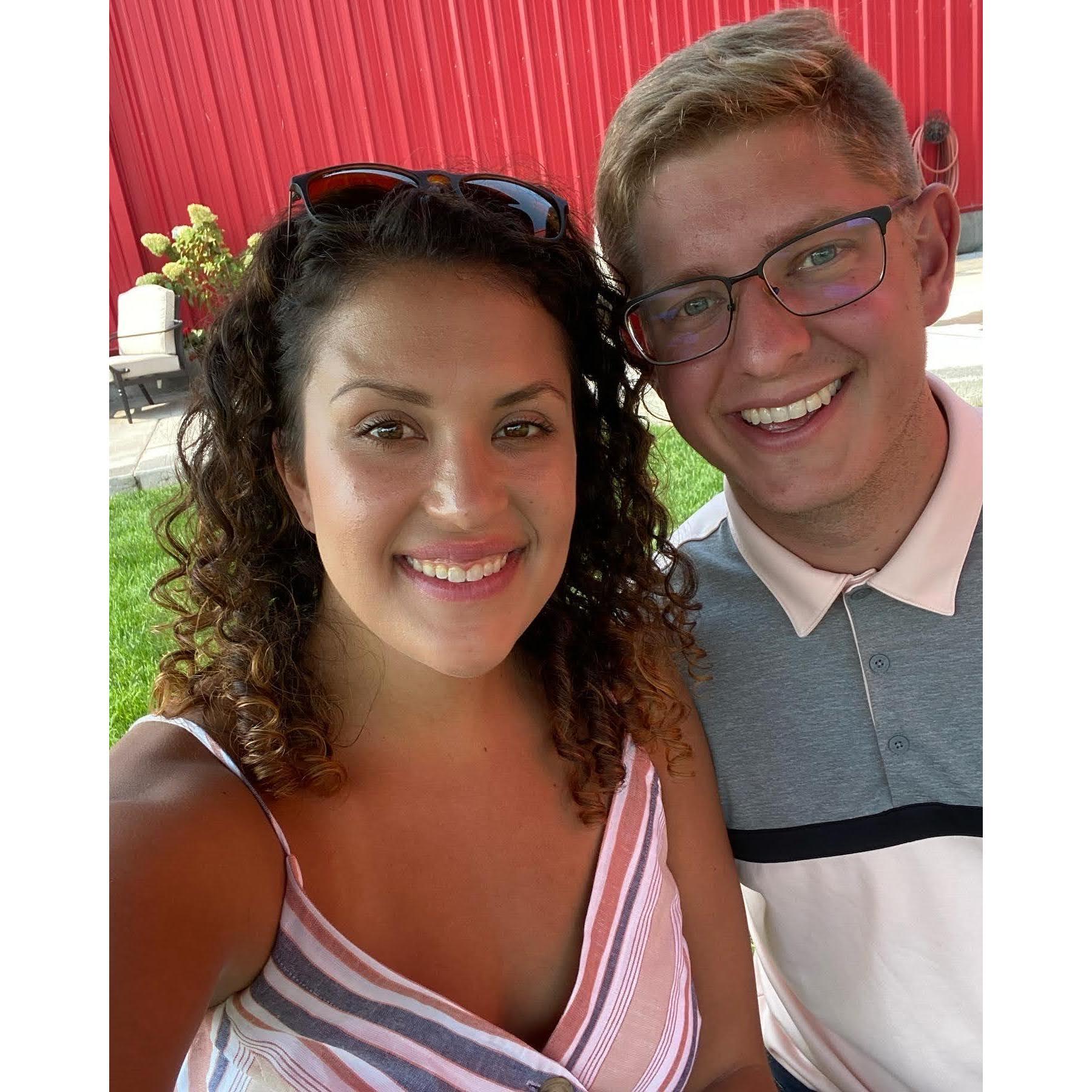 Our first road trip together. We stopped at one of y favorite wineries; Alexandria Nicole