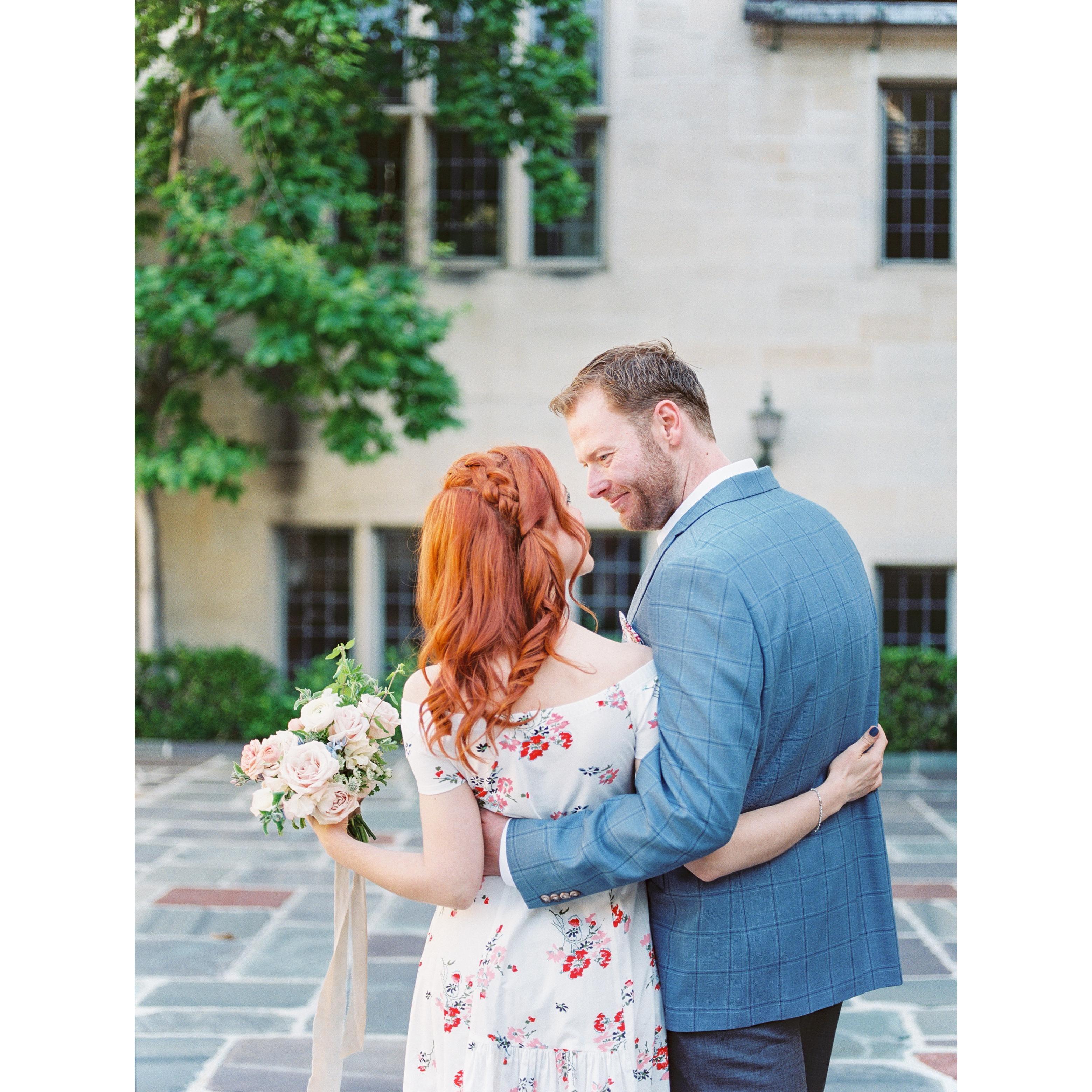 Taken at Greystone Mansion during our engagement photo shoot.