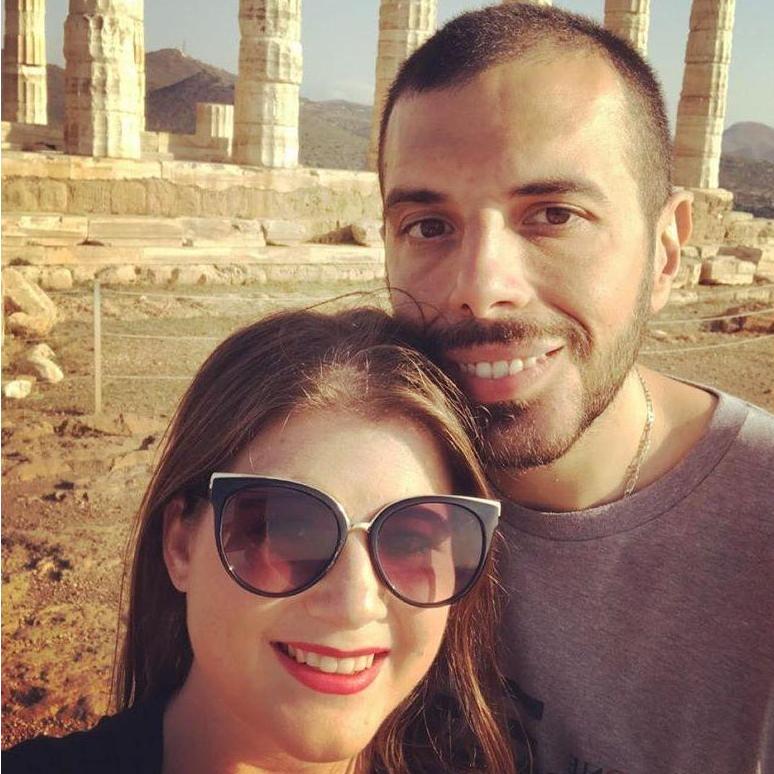 Taking in the ancient ruins in Athens, Greece