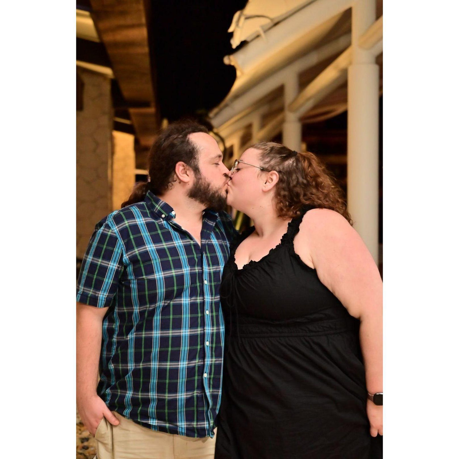 A few days before our engagement... on our first ever vacation together.