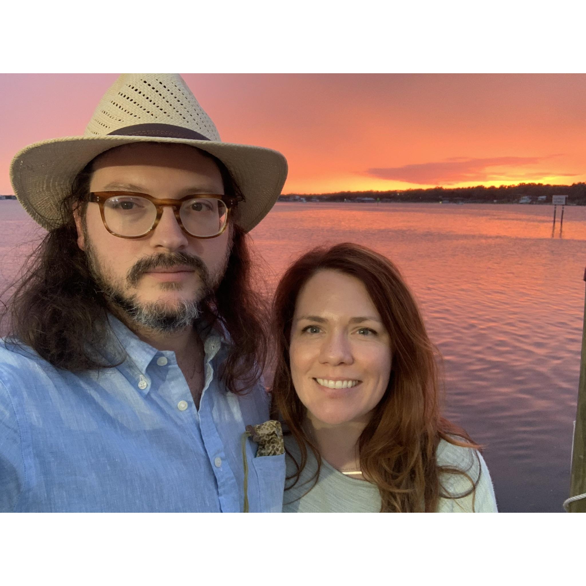 sunset at the sunset grille in perdido key