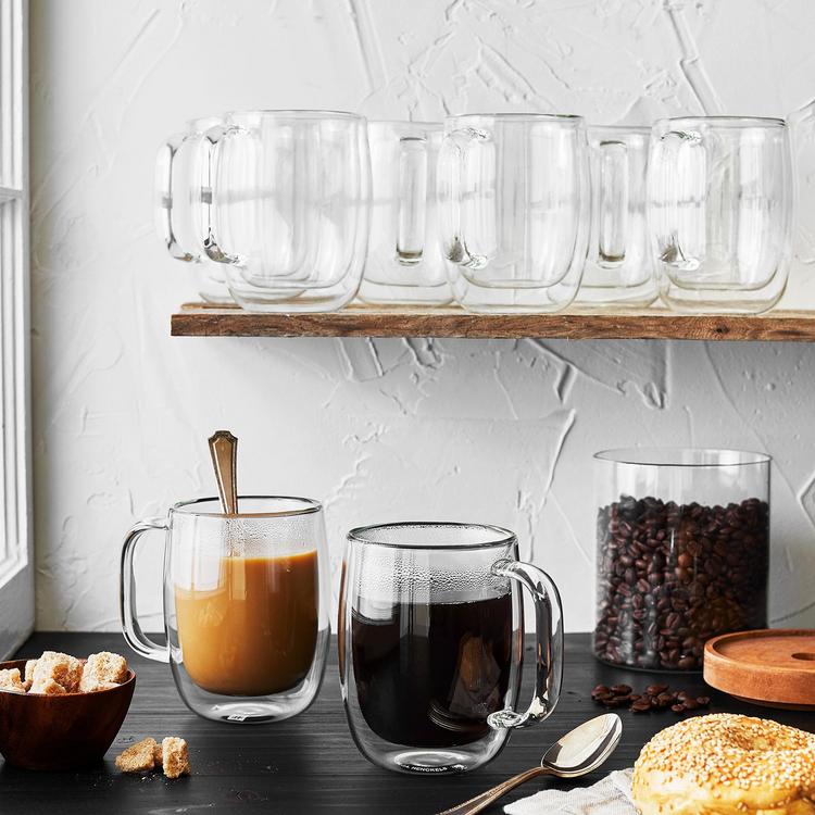 ZWILLING, Sorrento Plus Double Wall Coffee Mug, Set of 8 | Zola