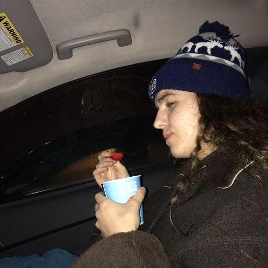 She likes her smarties ice cream