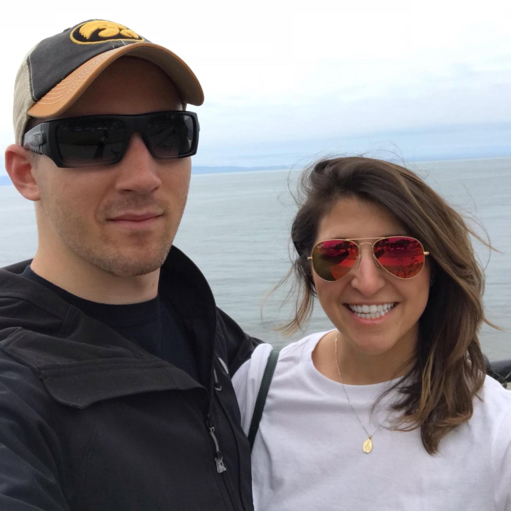 Riding bikes in Santa Barbara and checking out the Pacific.