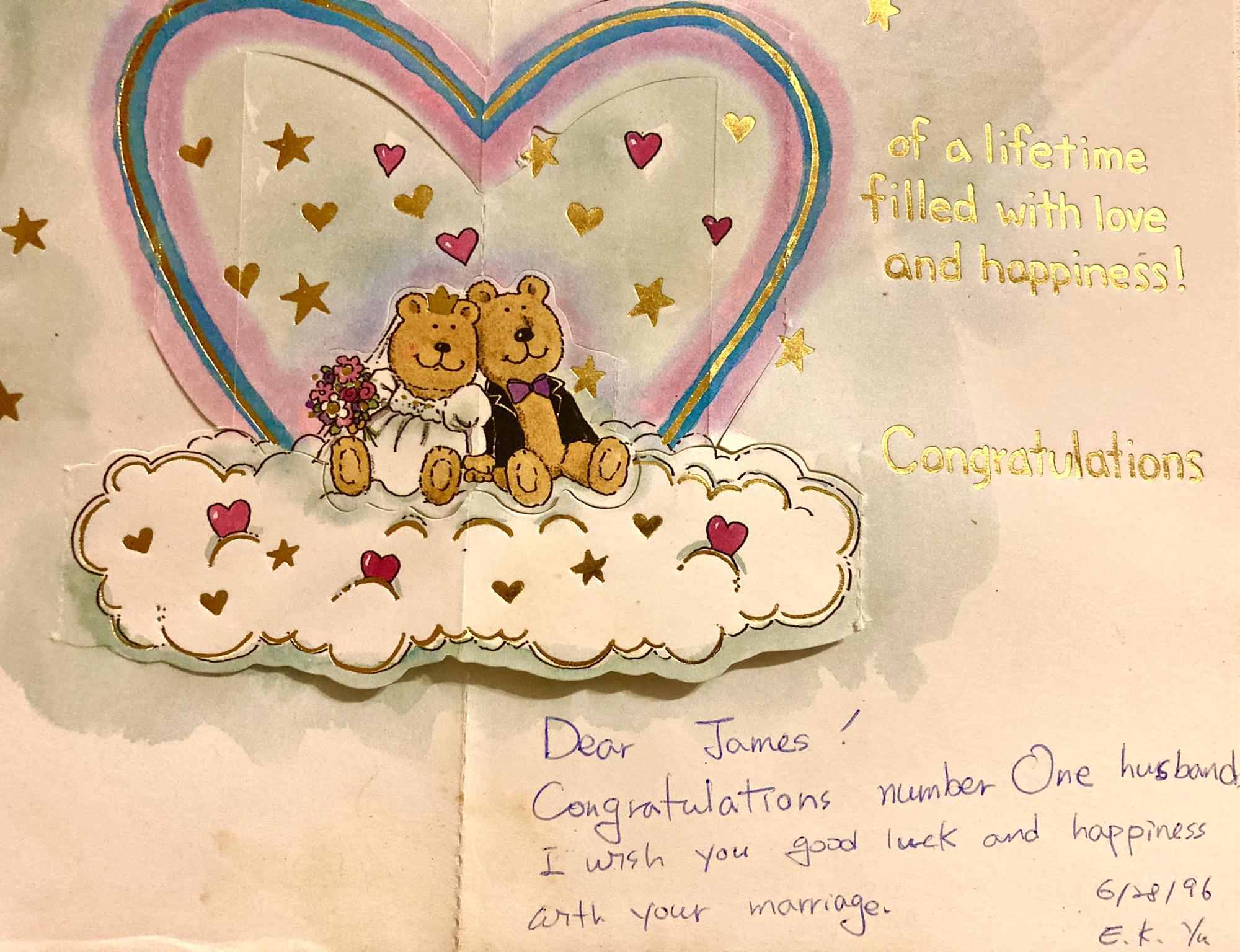 A card from his co-workers