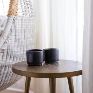 Monty Milk Art Espresso Cup, Set of 2
