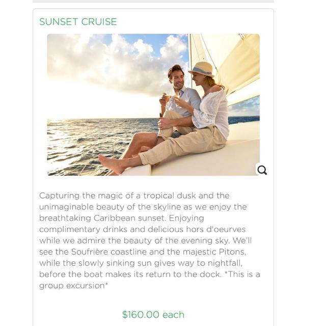Honeymoon Sunset Cruise in St Lucia