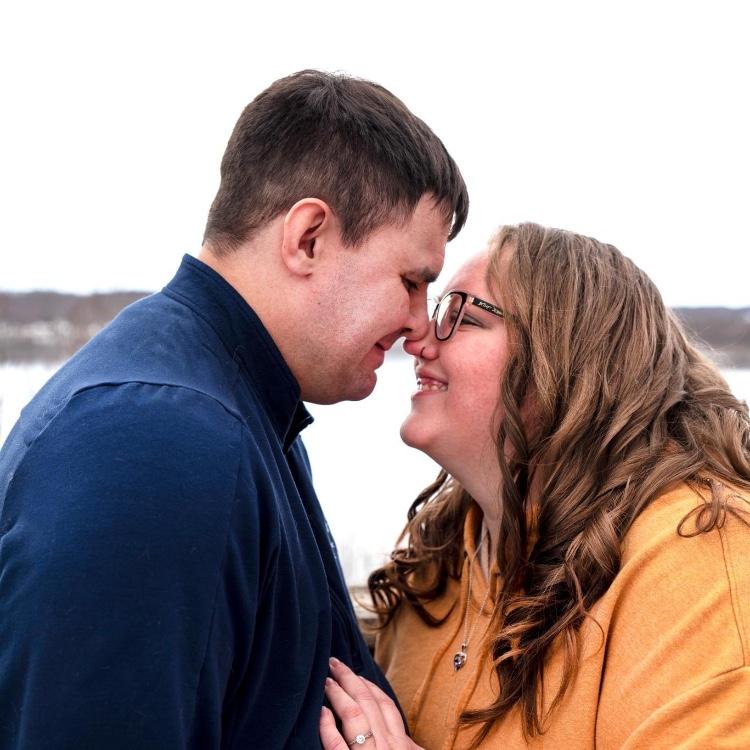 I sure love we got winter pictures with beautiful Lake Koronis as a back drop!