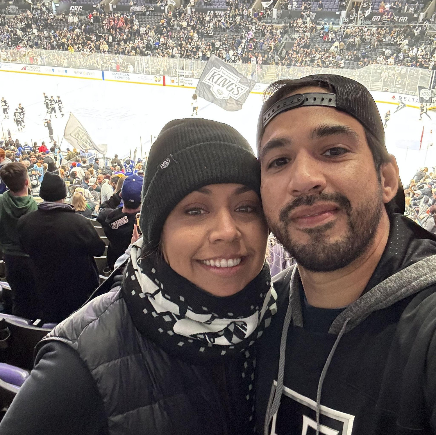 Our first and only sporting event together.