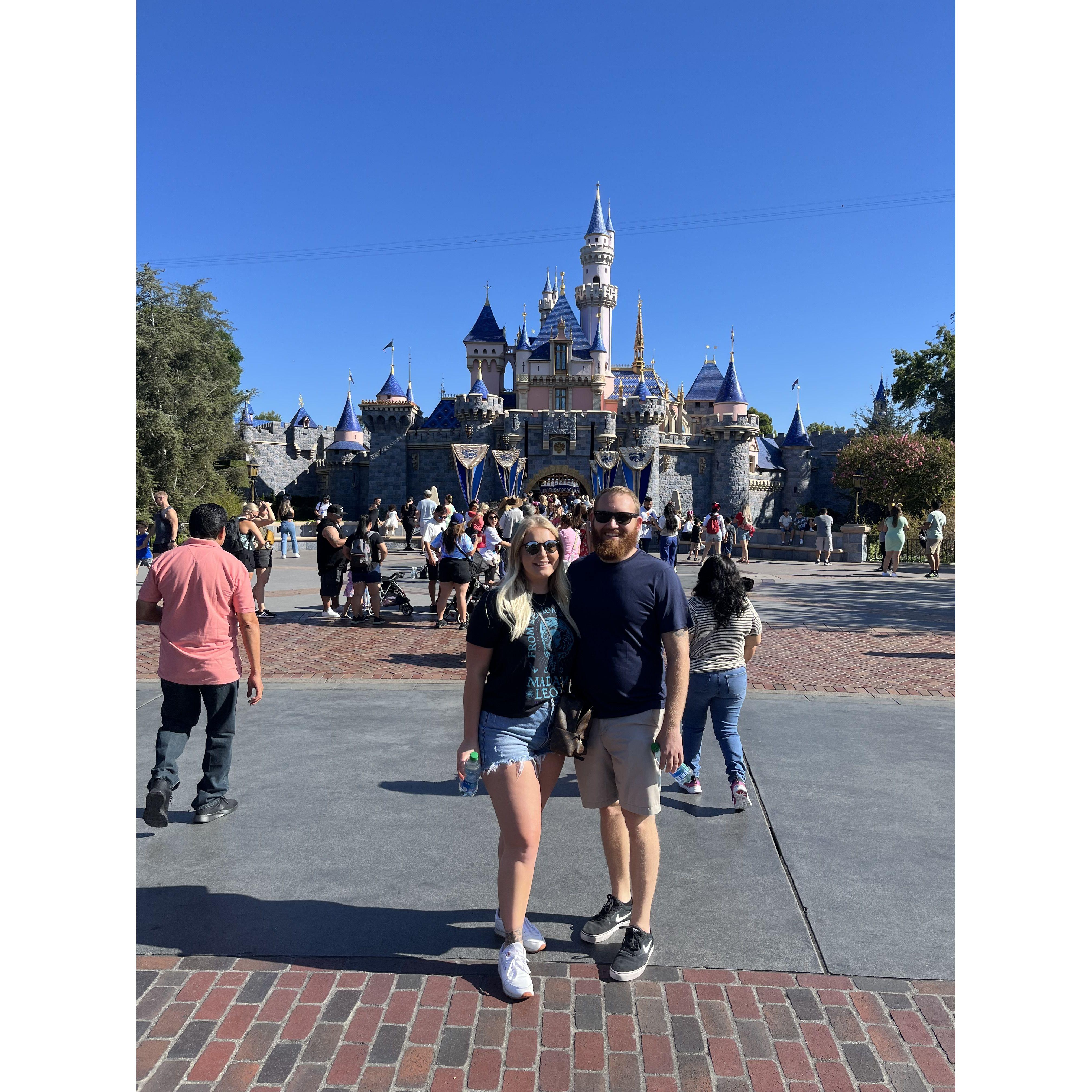 Hunter surprised Lindsay with one of her favorite things, a trip to Disneyland!