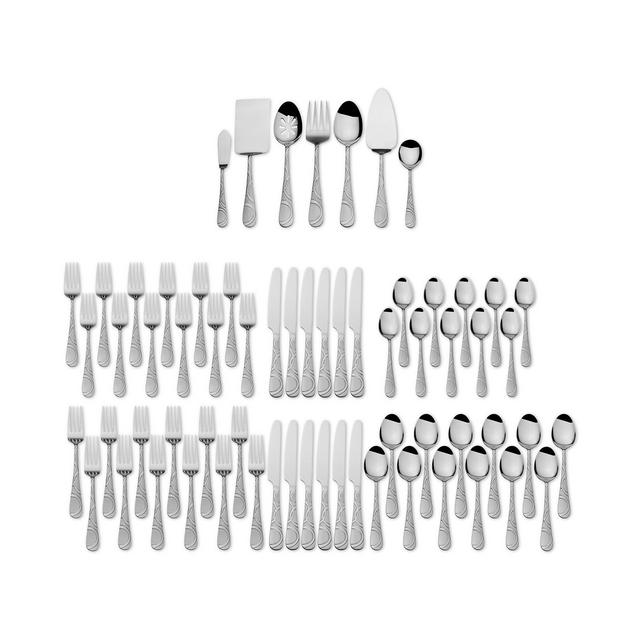 International Silver - 67-Pc. Garland Frost Flatware & Hostess Set Service for 12, Created for Macy's