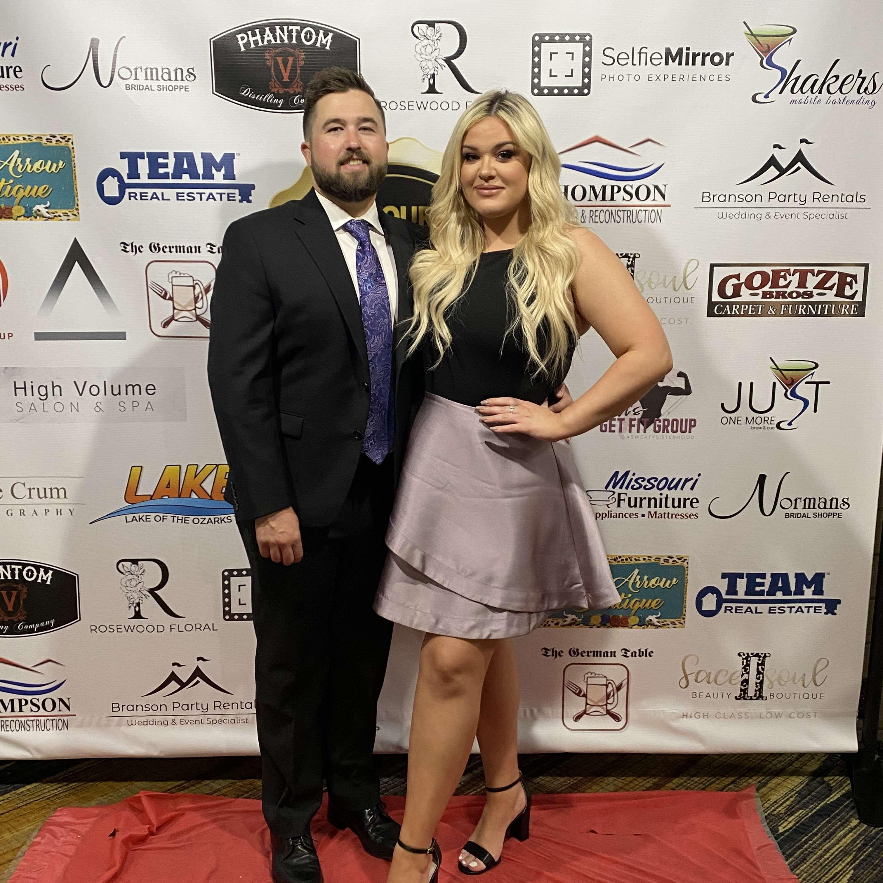 Ally and Nick on the red carpet of Missouri's Best