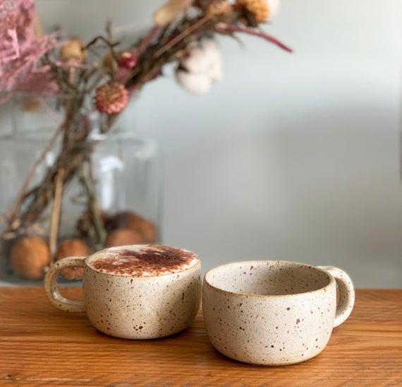 8 oz Handmade Stoneware Ceramic Mug