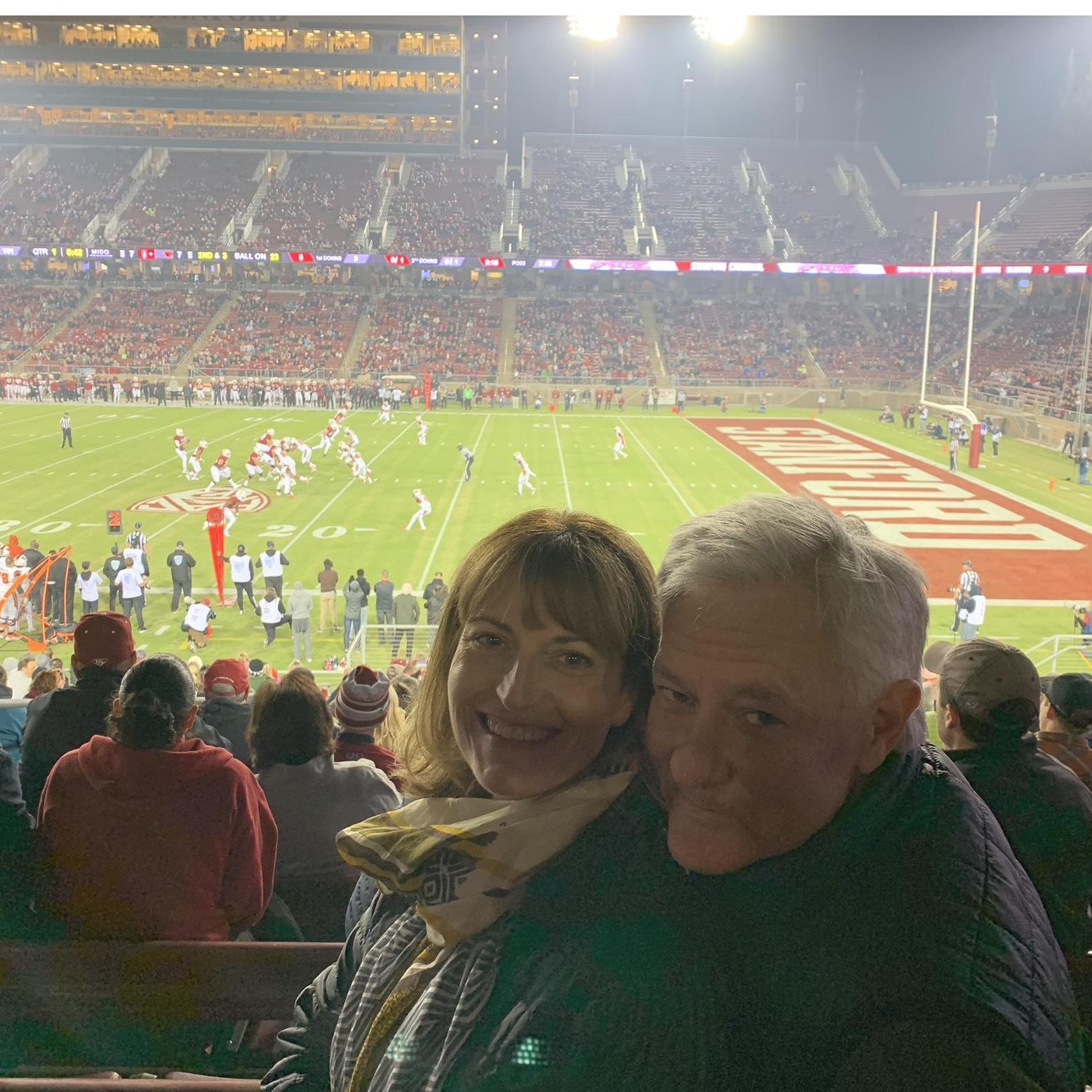 Leila's first football game :-)