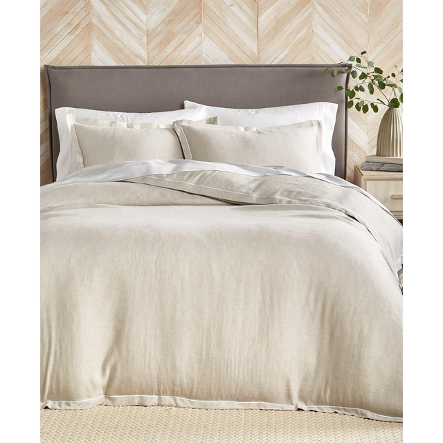 Hotel Collection Linen/Modal® Blend 3-Pc. Comforter Set, Full/Queen, Created for Macy's