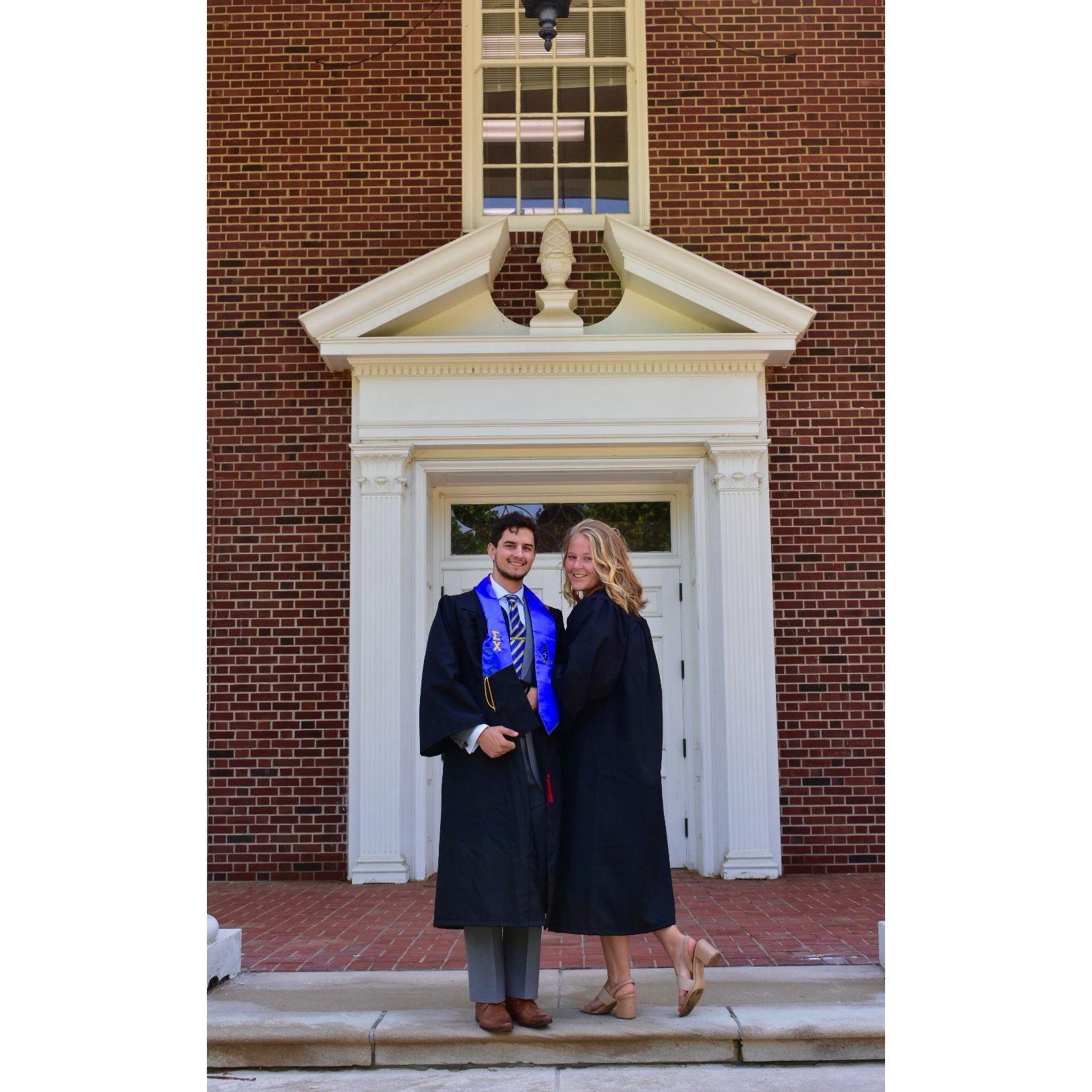 Graduation! We met on Amanda's first night at Hanover, during pre-season, and were inseparable all 4 years until graduation.