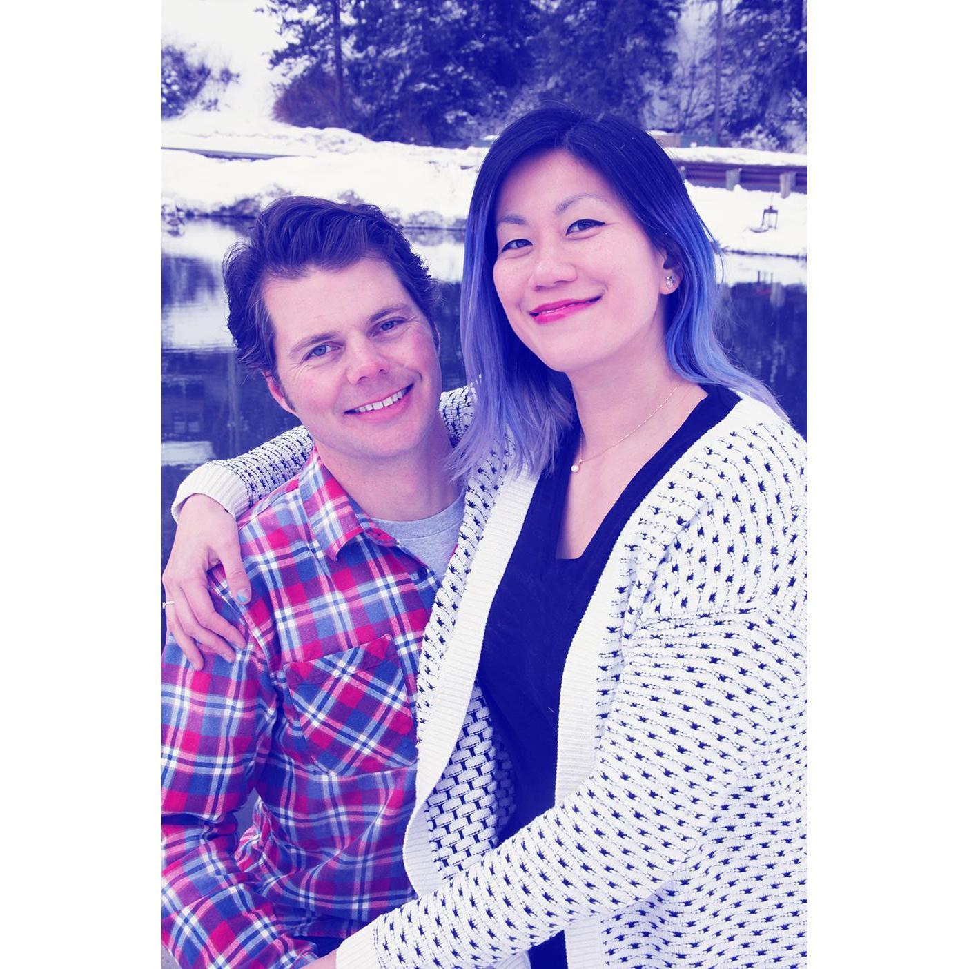 Scott's great friend Nevada took pictures of us while we were in Vail in March with his parents, the day after we got engaged