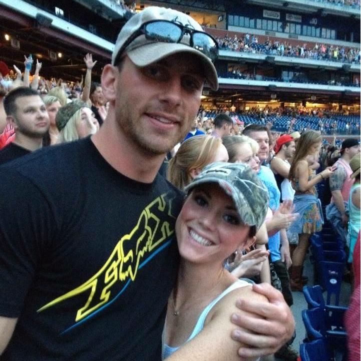 Our first concert together! Jason Aldean at Citizen Bank Park in August 2014!