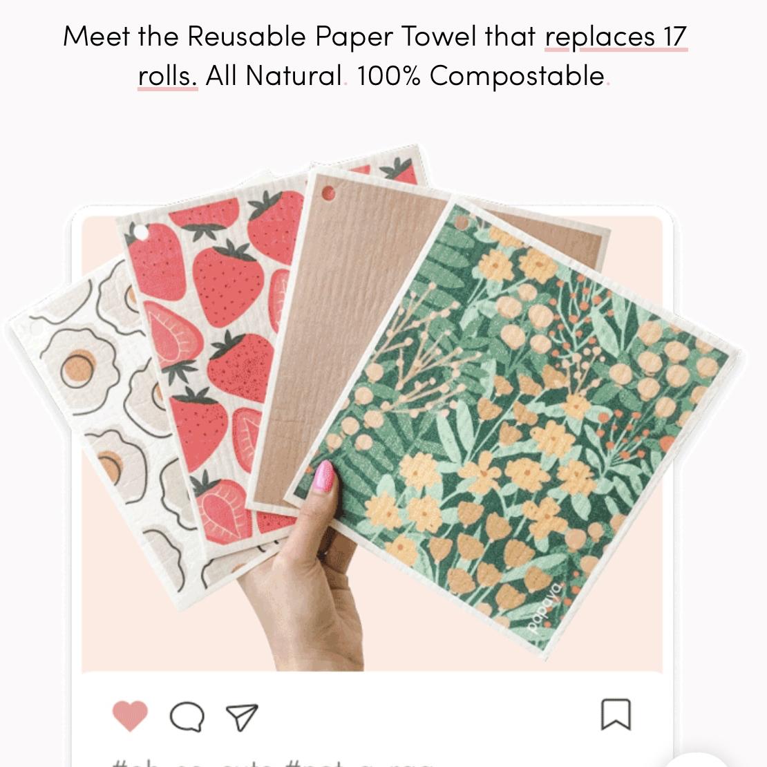 Papaya Reusable Paper Towels