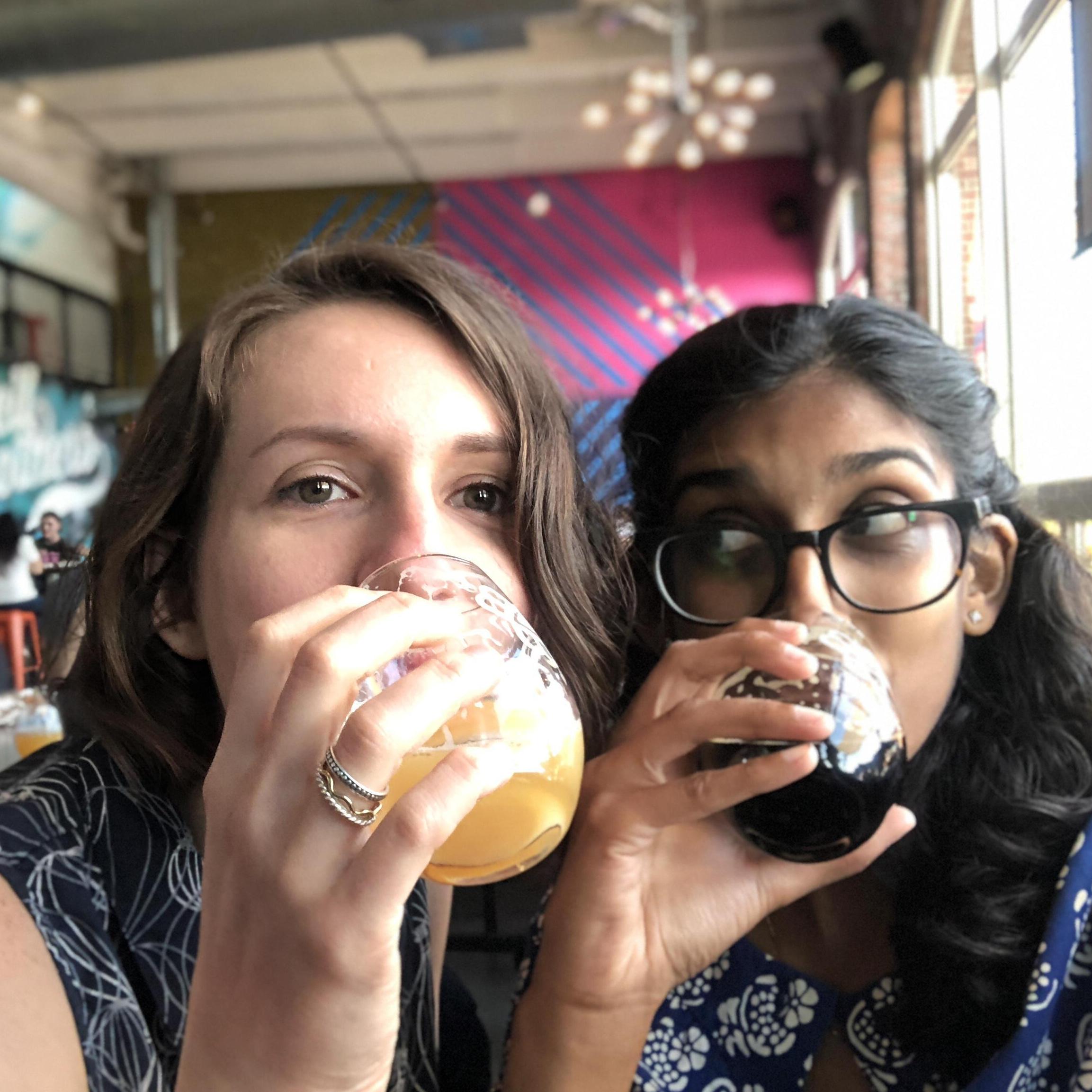At our favorite brewery, Bissell Brothers, in Portland ME