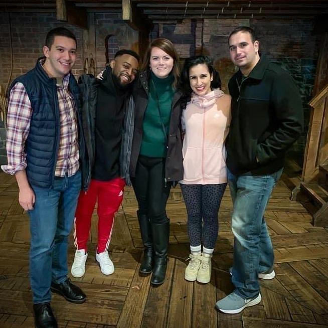 Took Corey to see Hamilton and some friends in NYC