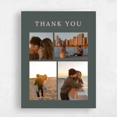 Dark Seaweed, Green Wedding Thank You - Keanu Multiphoto