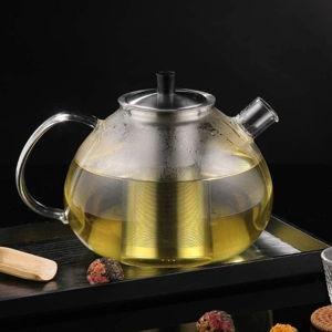 XL Large Glass Teapot with Infuser Stovetop Safe (2000 ml)