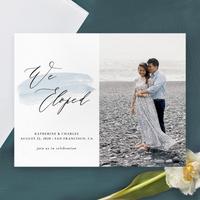 Violin Elopement | Blue | Zola Save The Dates
