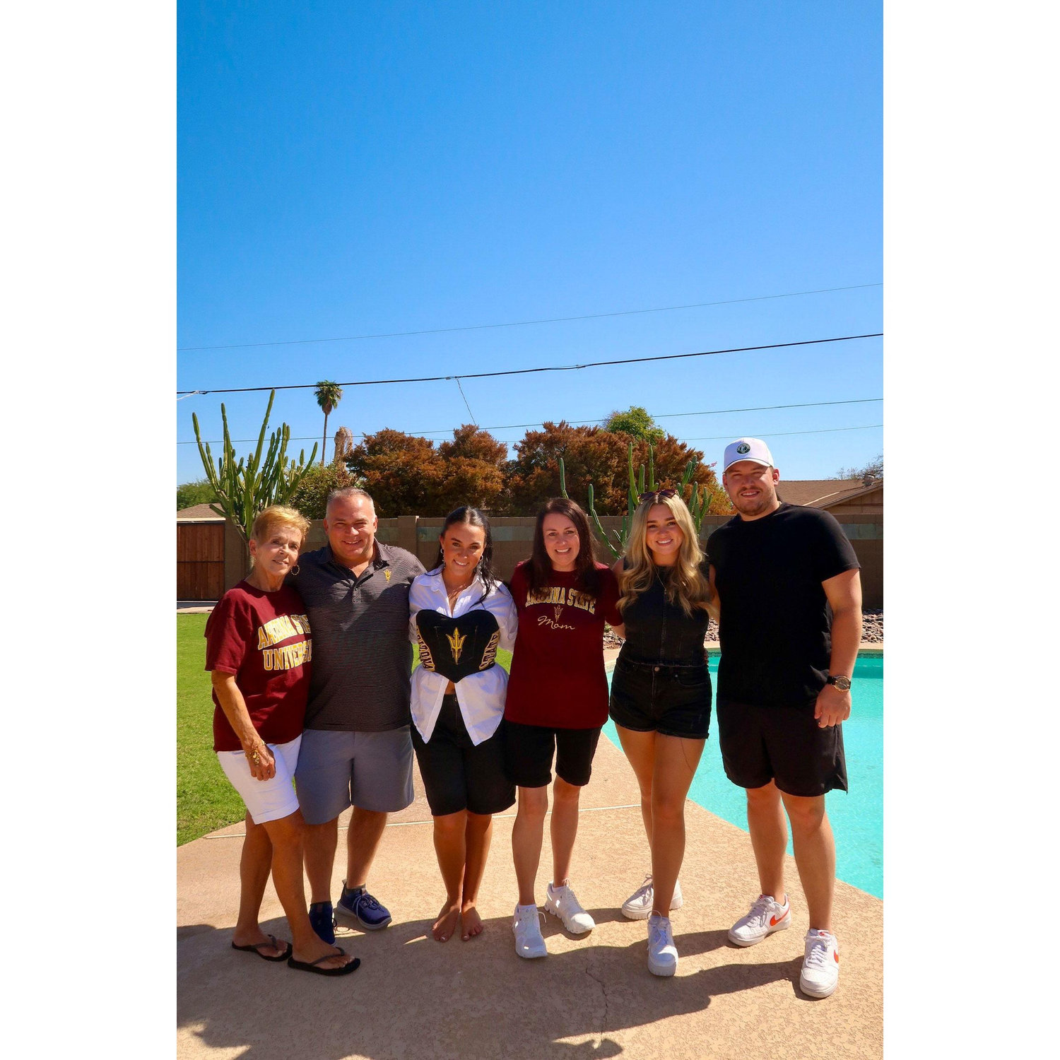 Kylie's family in Scottsdale for her sister, Brooklyn's, family weekend at ASU! Ben asked Kylie's dad, TJ, for permission to marry her this weekend. To which TJ replied, "No takes backs;)" - October 2024