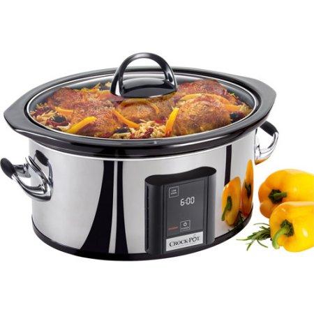 Crock-Pot 6.5-Quart Programmable Slow Cooker, Stainless Steel, SCVT650-PS-A