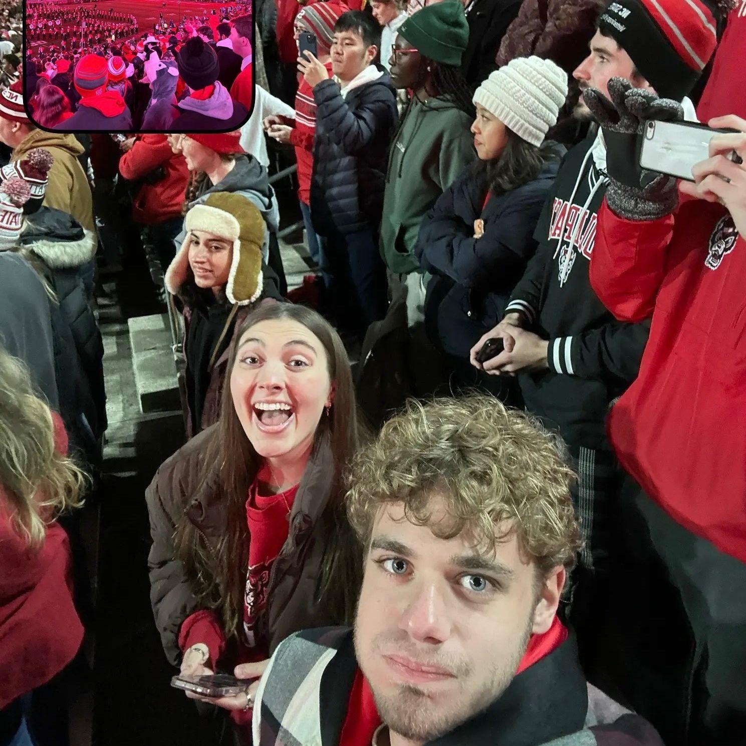 The picture! Our first date - NC State Football