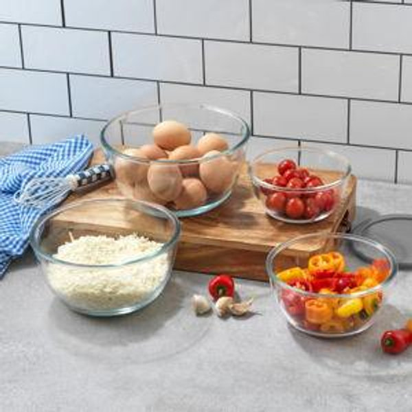 JoyJolt 8-Piece Glass Mixing Bowls with Lids & Reviews | Wayfair