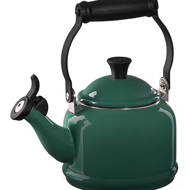 Le Creuset Enamel-on-Steel Demi 1-1/4-Quart Teakettle, Artichaut