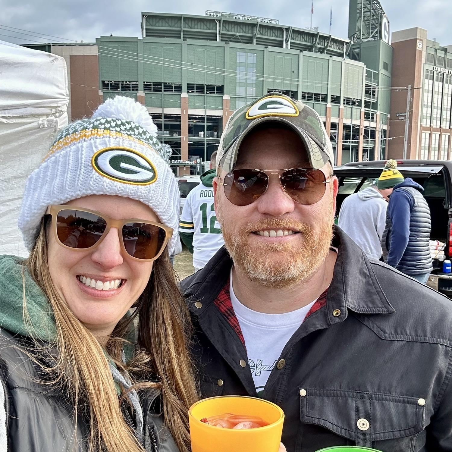 Our first Packer’s game together