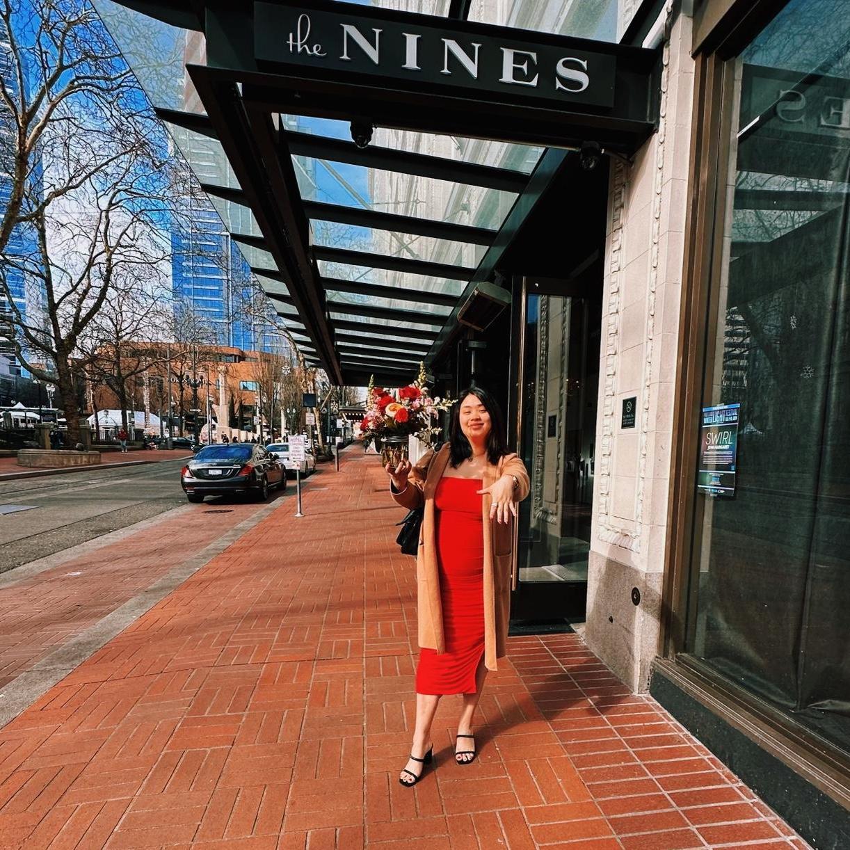 The morning after their engagement, Sara wore the same outfit from the night before because Kolby had surprised her with a night stay at the hotel connected to the place where they got engaged.