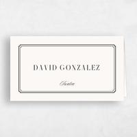Beige Wedding Place Card - Cillian