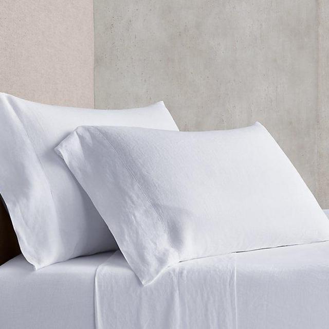 Italian Ultra-Fine Lightweight Linen Sheet Set (Cal King/White)